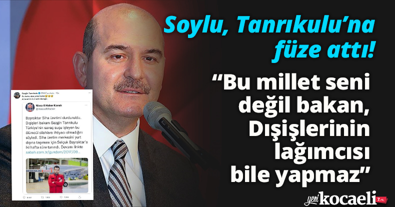 Bu millet seni değil bakan Dışişlerinin lağımcısı bile yapmaz