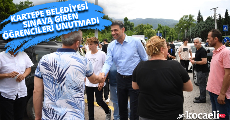 KARTEPE BELEDİYESİ SINAVA GİREN ÖĞRENCİLERİ UNUTMADI 