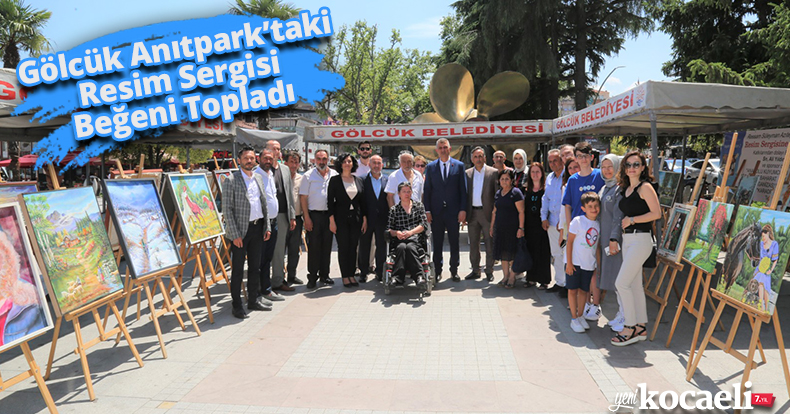 Gölcük Anıtpark’taki Resim Sergisi Beğeni Topladı