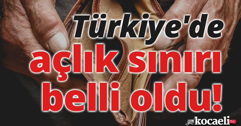 Türkiye'de açlık sınırı belli oldu!