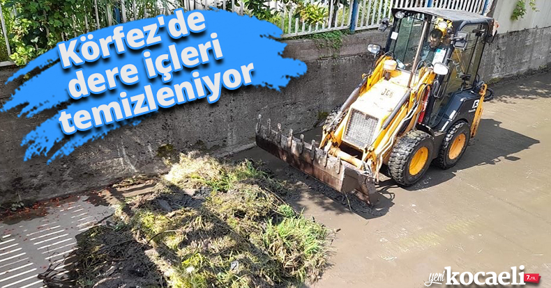 Körfez'de dere içleri temizleniyor