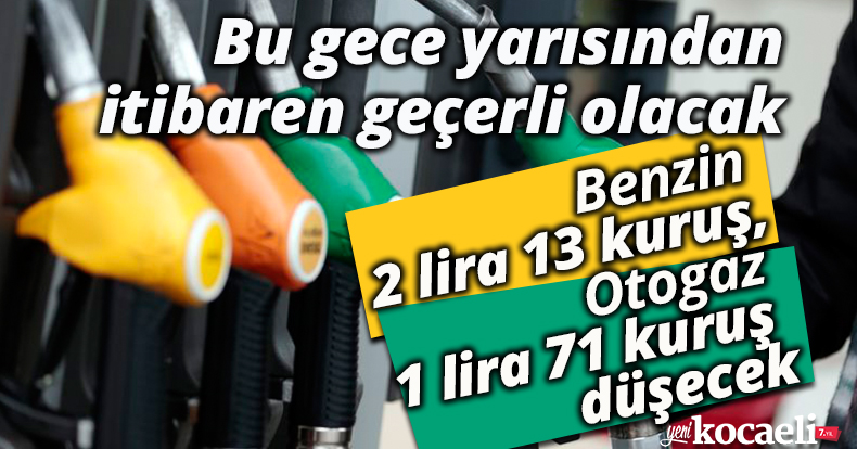 Benzine ve otogaza indirim