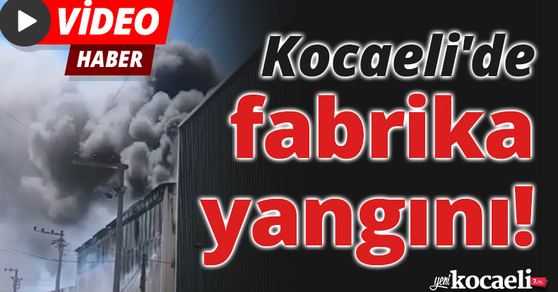 Kocaeli'de fabrika yangını