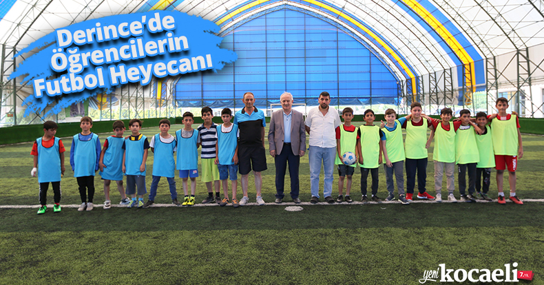 Derince’de Öğrencilerin Futbol Heyecanı