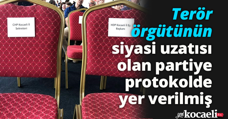 Terör örgütünün siyasi uzatısı olan partiye protokolde yer verilmiş!