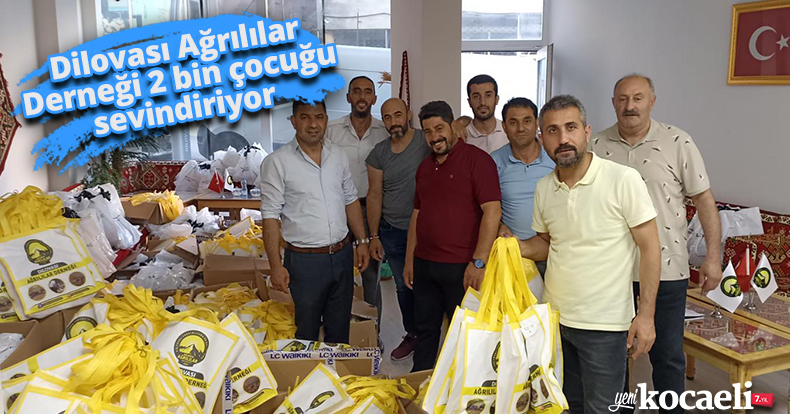 Dilovası Ağrılılar Derneği 2 bin çocuğu sevindiriyor