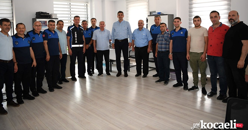 BAŞKAN KOCAMAN BELEDİYE PERSONELİ İLE BAYRAMLAŞTI