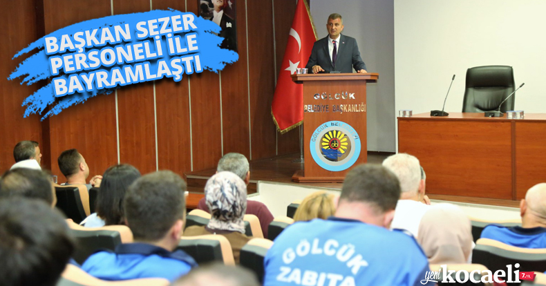 BAŞKAN SEZER PERSONELİ İLE BAYRAMLAŞTI
