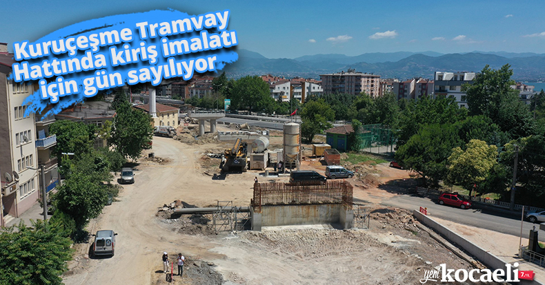 Kuruçeşme Tramvay Hattında kiriş imalatı için gün sayılıyor