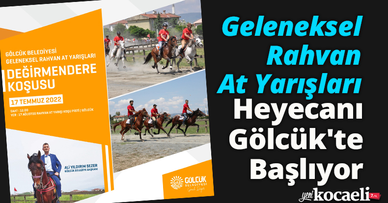 Geleneksel Rahvan At Yarışları Heyecanı Gölcük'te Başlıyor