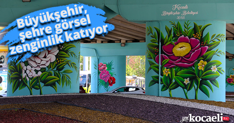Büyükşehir, şehre görsel zenginlik katıyor