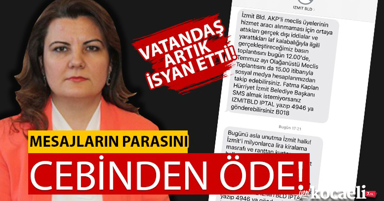 Mesajların parasını cebinden öde!