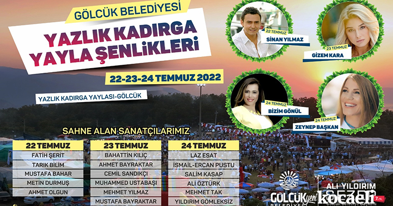 Yıldız İsimler Gölcük Belediyesi Yazlık Kadırga'da