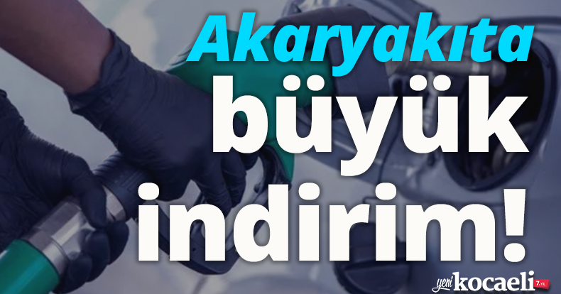 Akaryakıta büyük indirim! 