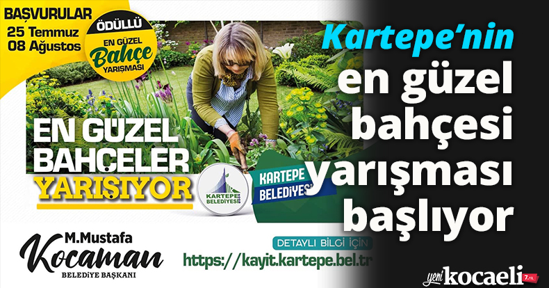 Kartepe’nin en güzel bahçesi yarışması başlıyor