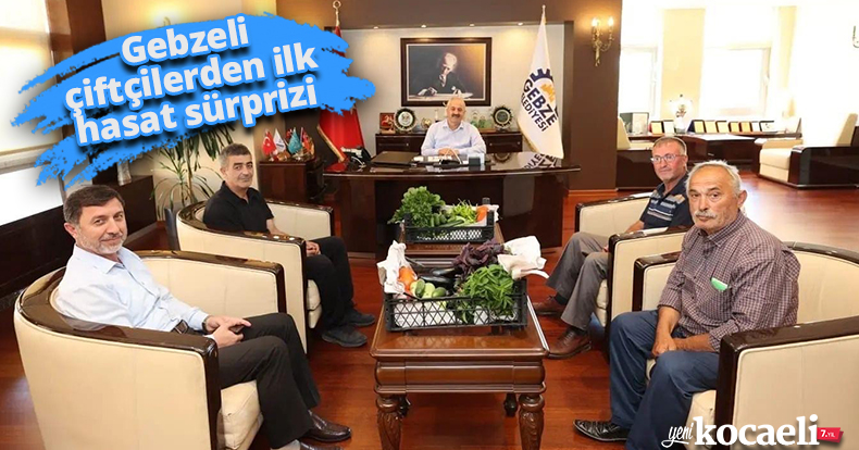 Gebzeli çiftçilerden ilk hasat sürprizi