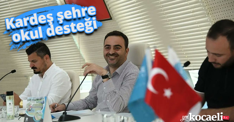 Kardeş şehre okul desteği