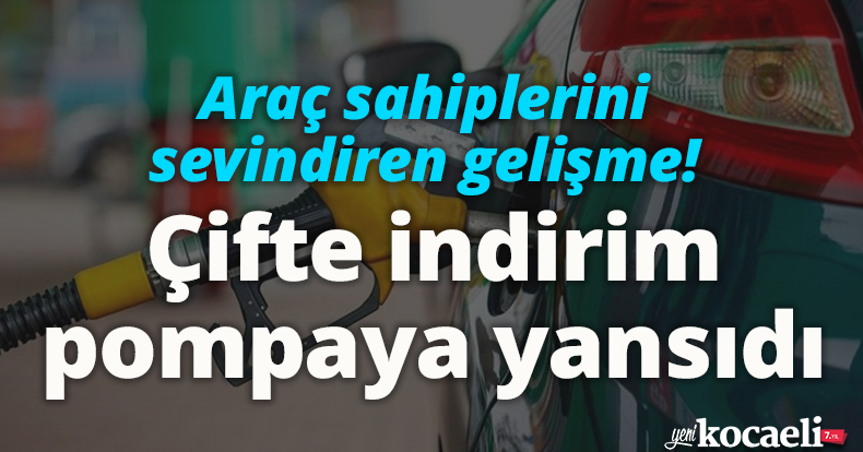 Araç sahiplerini sevindiren gelişme! Çifte indirim pompaya yansıdı