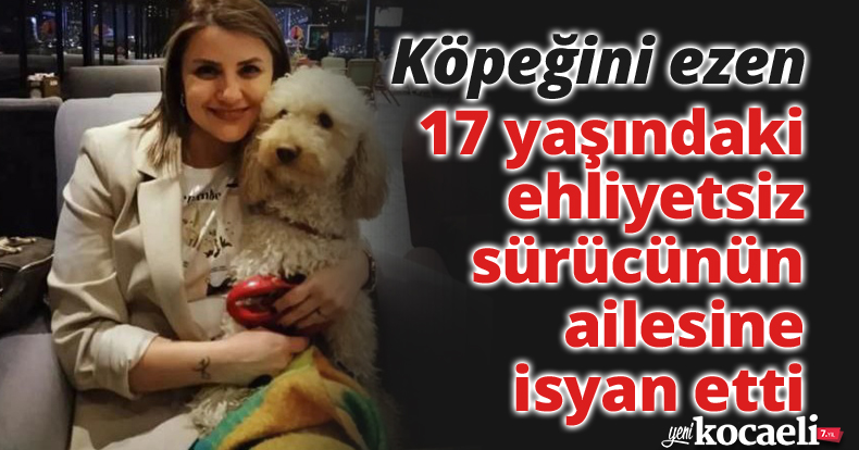 Köpeğini ezen 17 yaşındaki ehliyetsiz sürücünün ailesine isyan etti