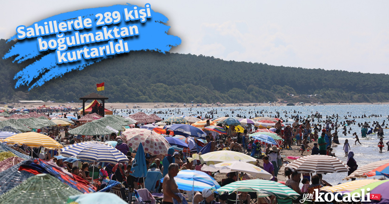 Sahillerde 289 kişi boğulmaktan kurtarıldı