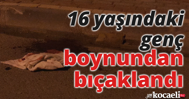 Parkta çıkan kavgada 16 yaşındaki genç boynundan bıçaklandı