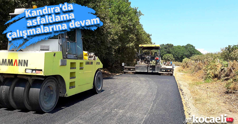 Kandıra’da asfaltlama çalışmalarına devam