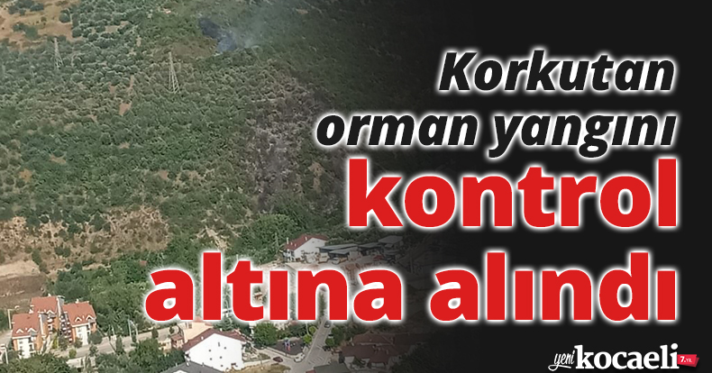 Korkutan orman yangını kontrol altına alındı