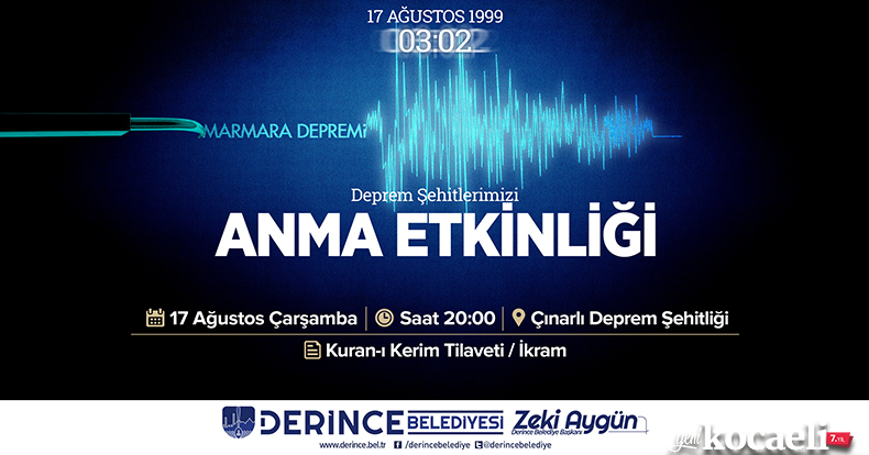 Deprem Şehitlerimiz Dualarla Anılacak