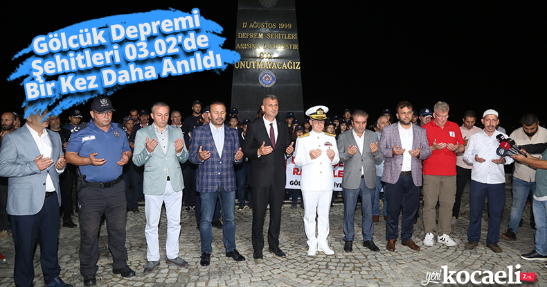 Gölcük Depremi Şehitleri 03.02’de Bir Kez Daha Anıldı