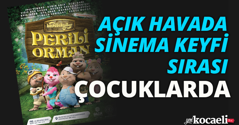 AÇIK HAVADA SİNEMA KEYFİ SIRASI ÇOCUKLARDA