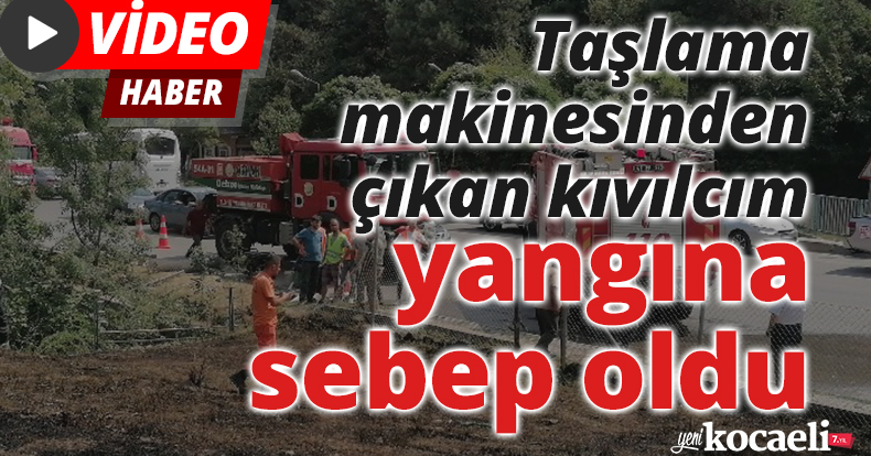 Taşlama makinesinden çıkan kıvılcım yangına sebep oldu