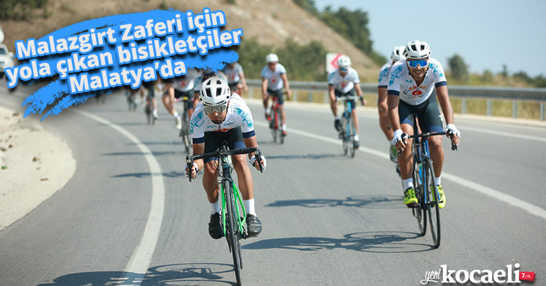 Malazgirt Zaferi için yola çıkan bisikletçiler Malatya’da