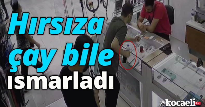 Hırsıza çay bile ısmarladı