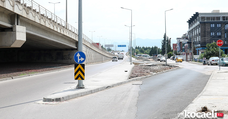 Konak Sokakta kavşak düzenlemesi yapıldı