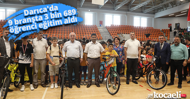 Darıca'da 9 branşta 3 bin 689 öğrenci eğitim aldı