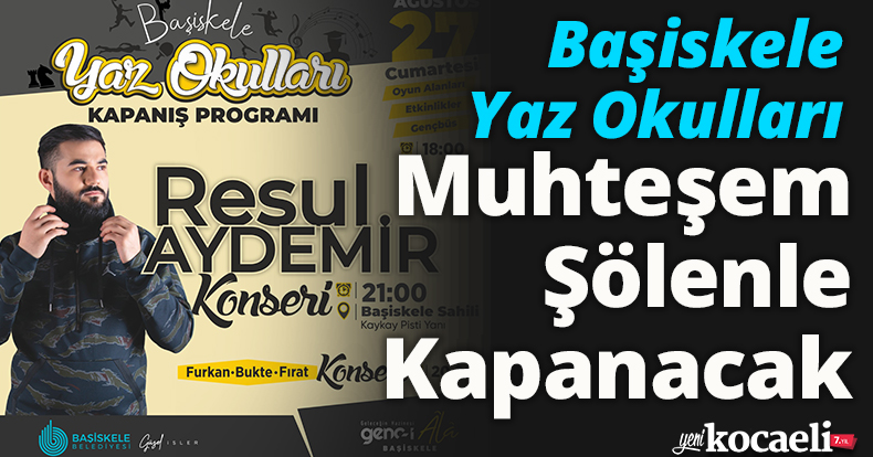 Başiskele Yaz Okulları Muhteşem Şölenle Kapanacak 