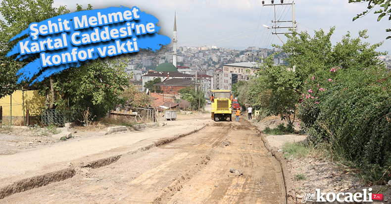 Şehit Mehmet Kartal Caddesi’ne konfor vakti