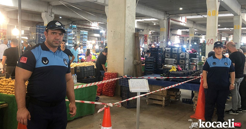 Vatandaşa kötü davranan pazarcıya bir hafta men