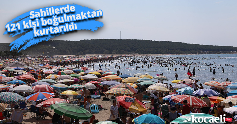 Sahillerde 121 kişi boğulmaktan kurtarıldı