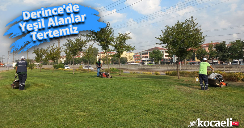 Derince’de Yeşil Alanlar Tertemiz