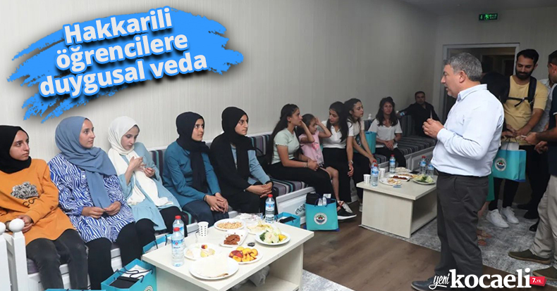 Hakkarili öğrencilere duygusal veda 