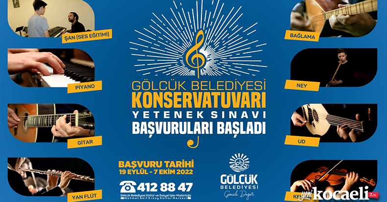 GÖLCÜK BELEDİYESİ KONSERVATUARI'NA BAŞVURULAR BAŞLIYOR
