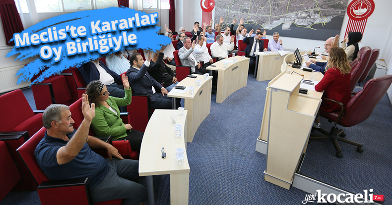 Meclis’te Kararlar Oy Birliğiyle