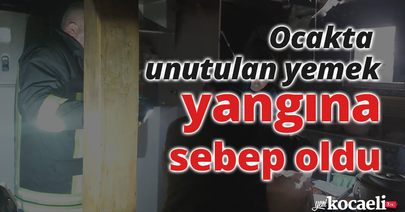 Ocakta unutulan yemek evi küle döndürdü