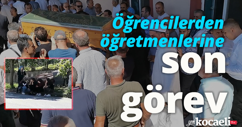 Öğrencilerden öğretmenlerine son görev