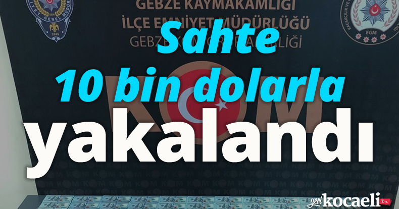 Sahte 10 bin dolarla yakalandı