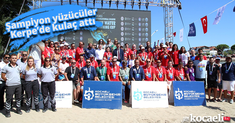 Şampiyon yüzücüler Kerpe’de kulaç attı