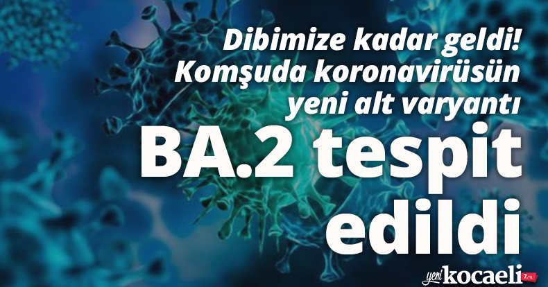 Dibimize kadar geldi! Komşuda koronavirüsün yeni alt varyantı BA.2 tespit edildi