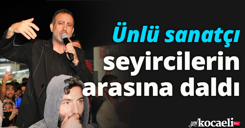 Ünlü sanatçı seyircilerin arasına dalınca herkes şaşkına döndü