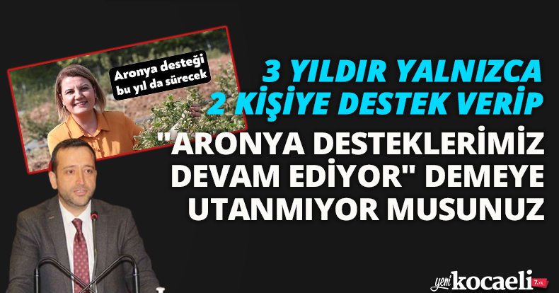 3 yıllık aronya hikayesi de boş çıktı